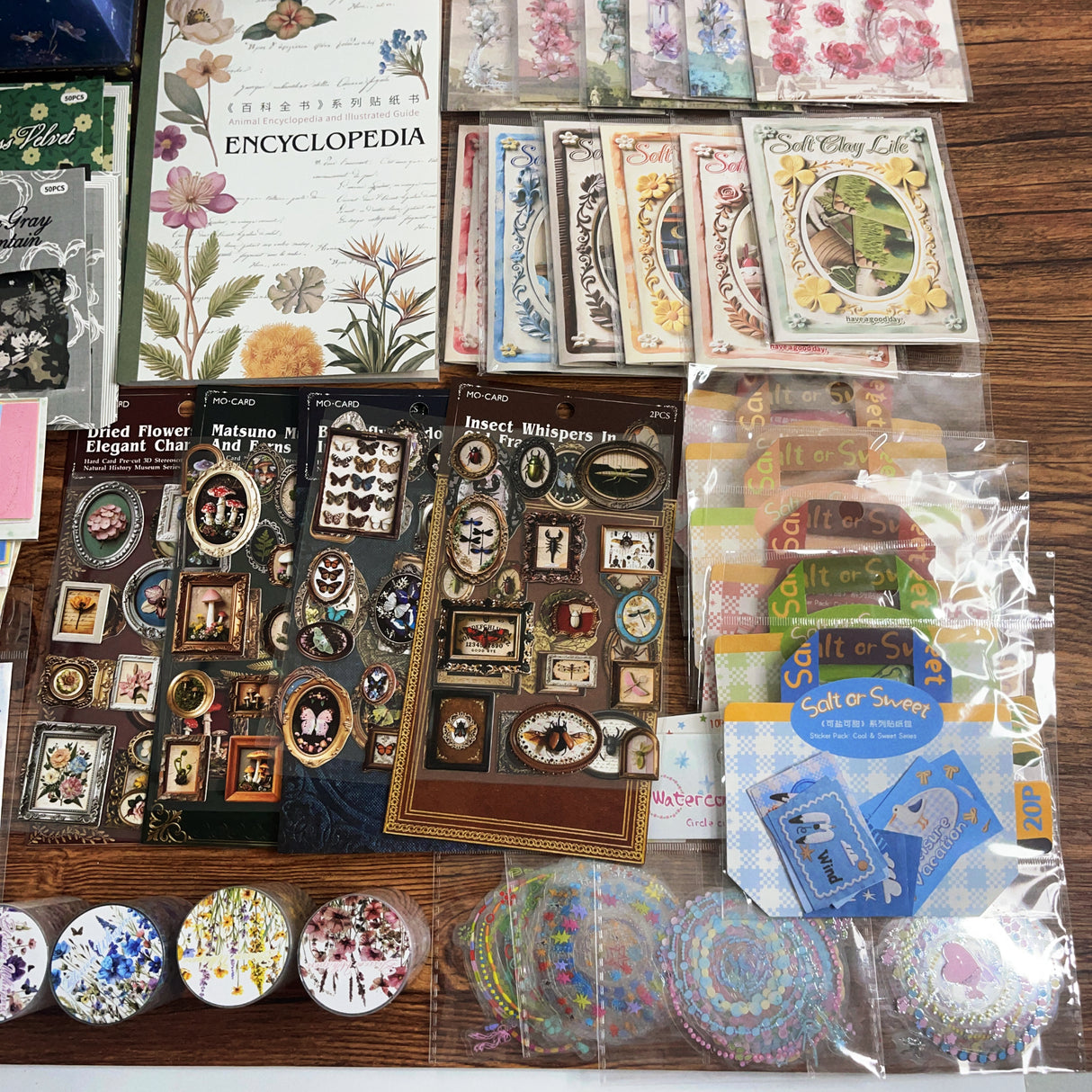 1000+pcs FLORA journaling bundle WITH MOON BOX(A260509)