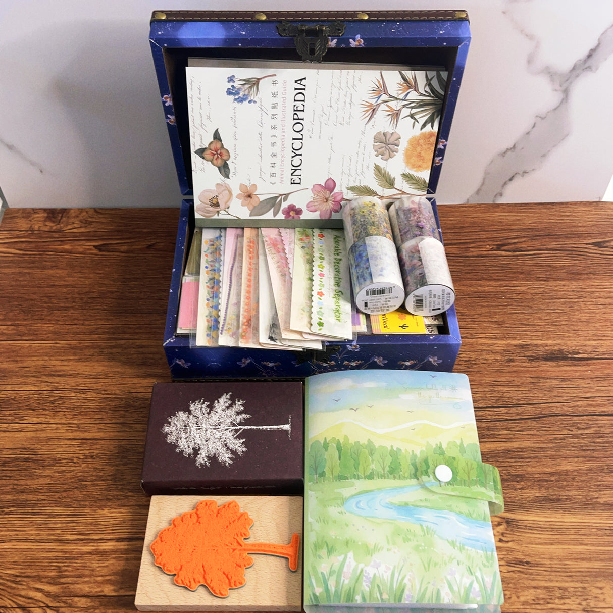 1000+pcs FLORA journaling bundle WITH MOON BOX(A260509)