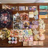 650+pcs journaling bundle with wolf wooden-box(A260514)