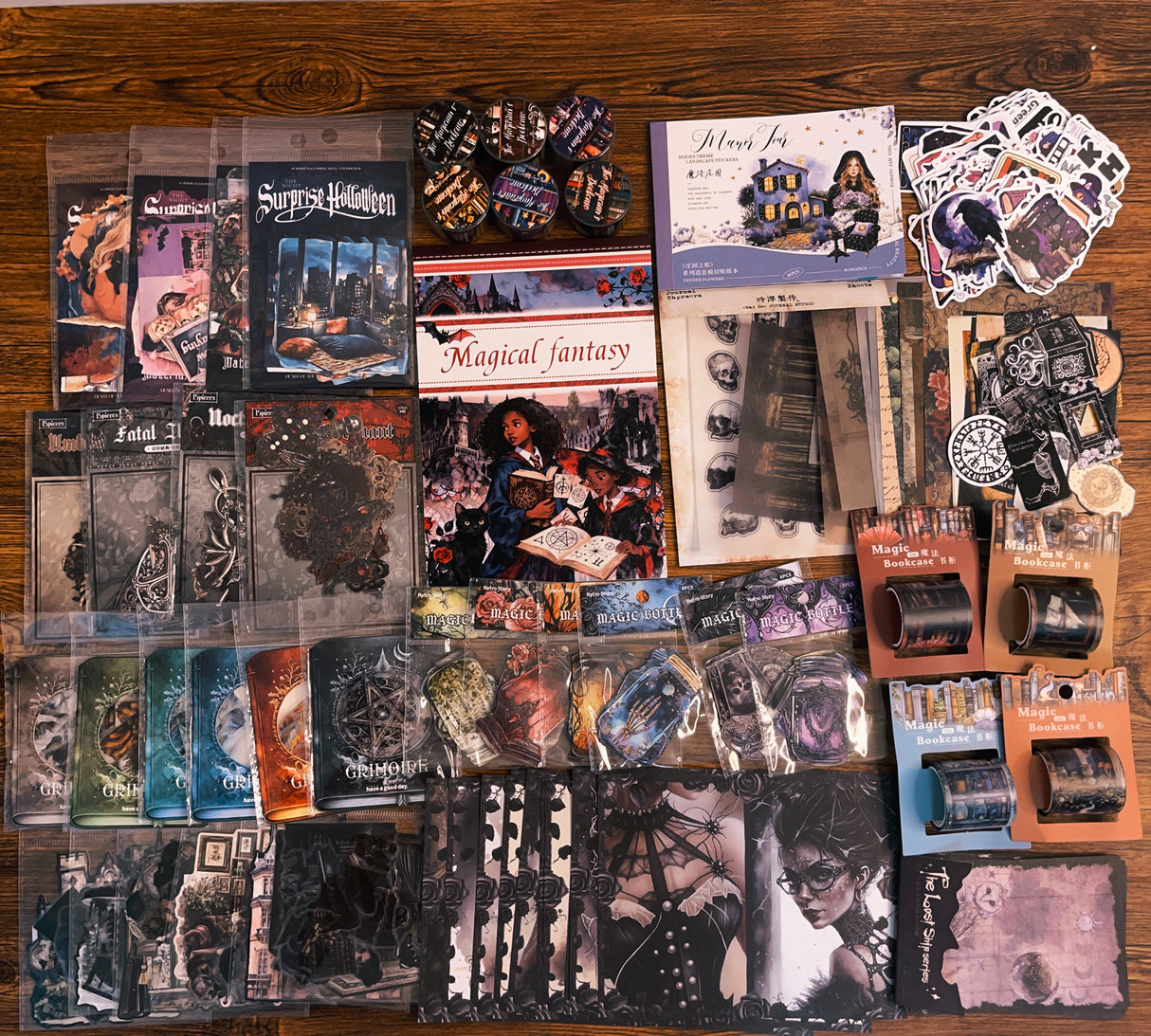 1000+pcs Gothic/witch bundle with stone closet suitcase(A260526)