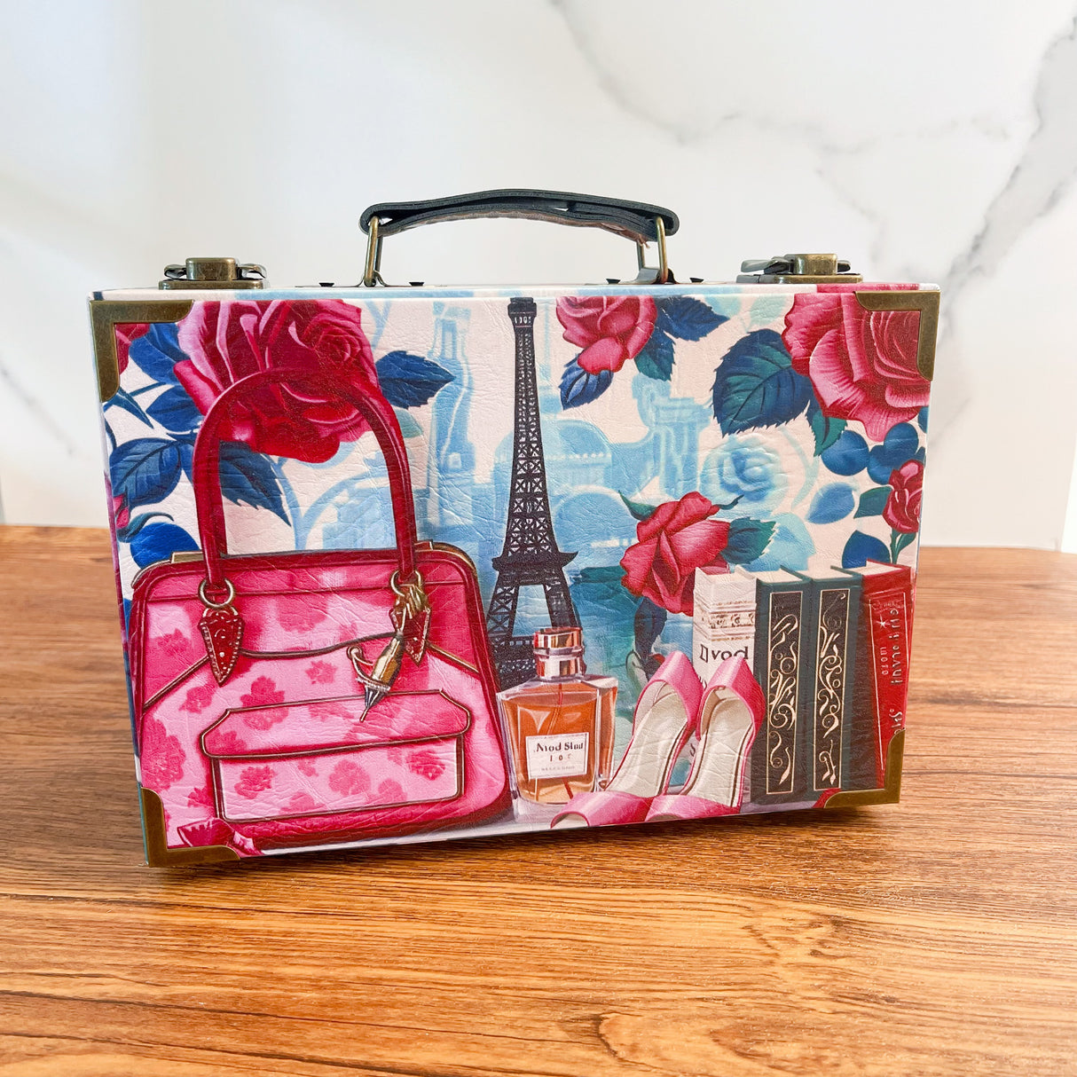 Paris Floral Journaling bundle with Paris suitcase (A260622)
