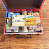 800+pcs Autumn journaling bundle with wooden suitcase(A260702)