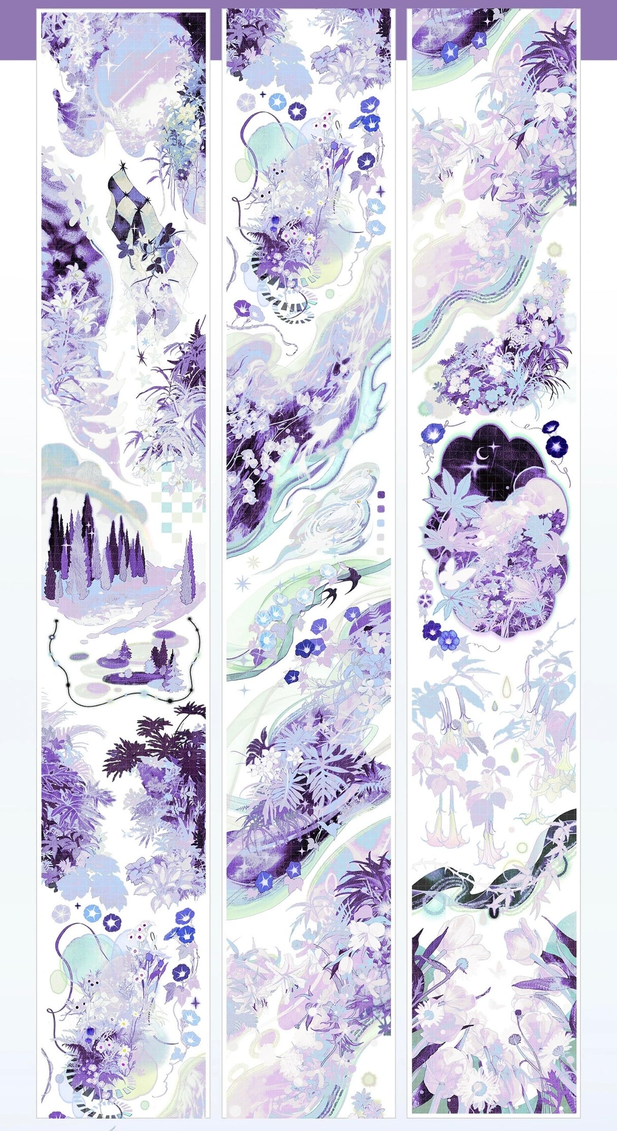 1 loop gorgeous purple dreamland PET-tape (TB26070701)