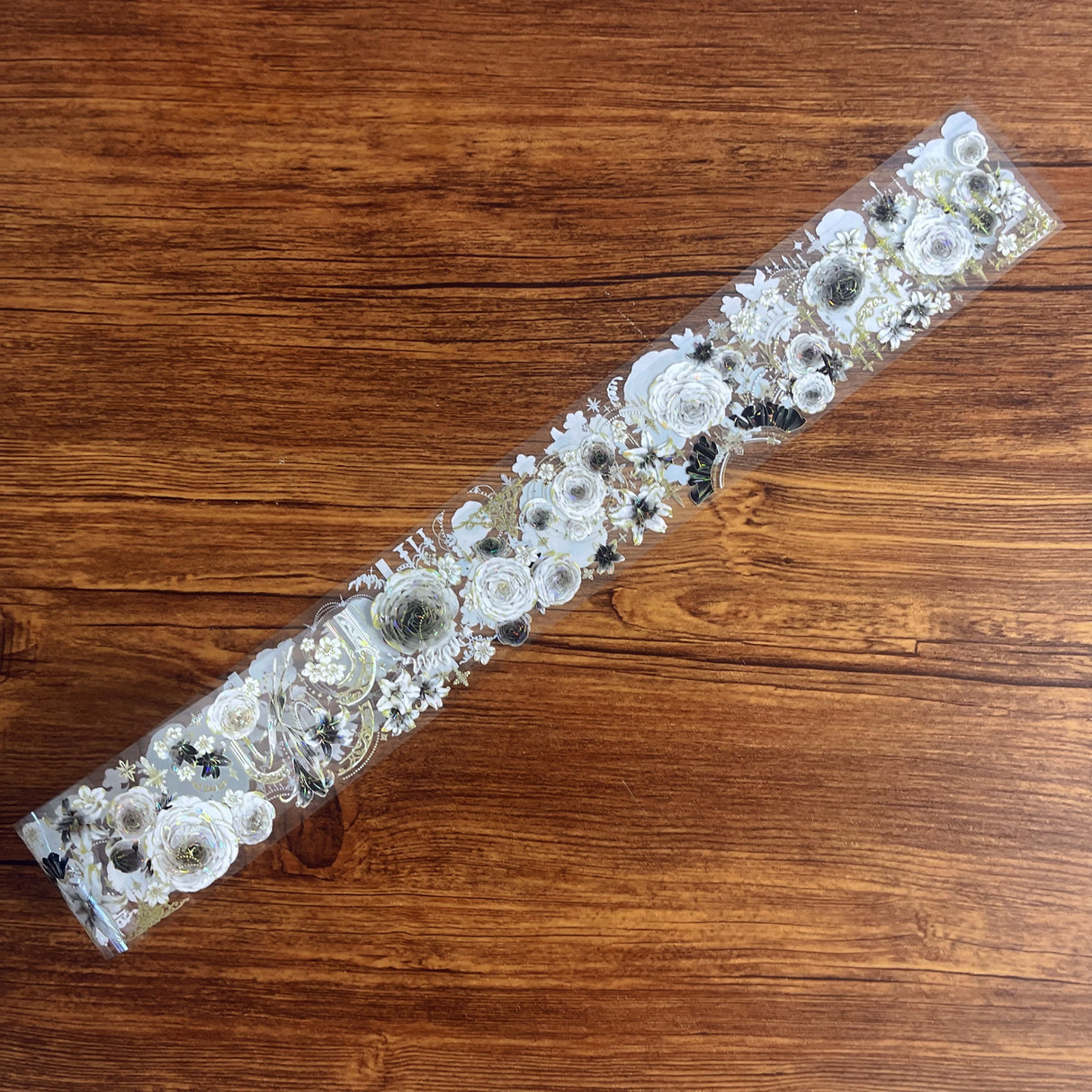1 loop gorgeous dark flower PET-tape (TB26070704)
