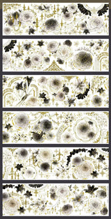 1 loop gorgeous dark flower PET-tape (TB26070704)