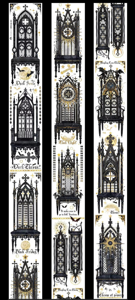 1 loop gorgeous dark gothic PET-tape (TB26070708)