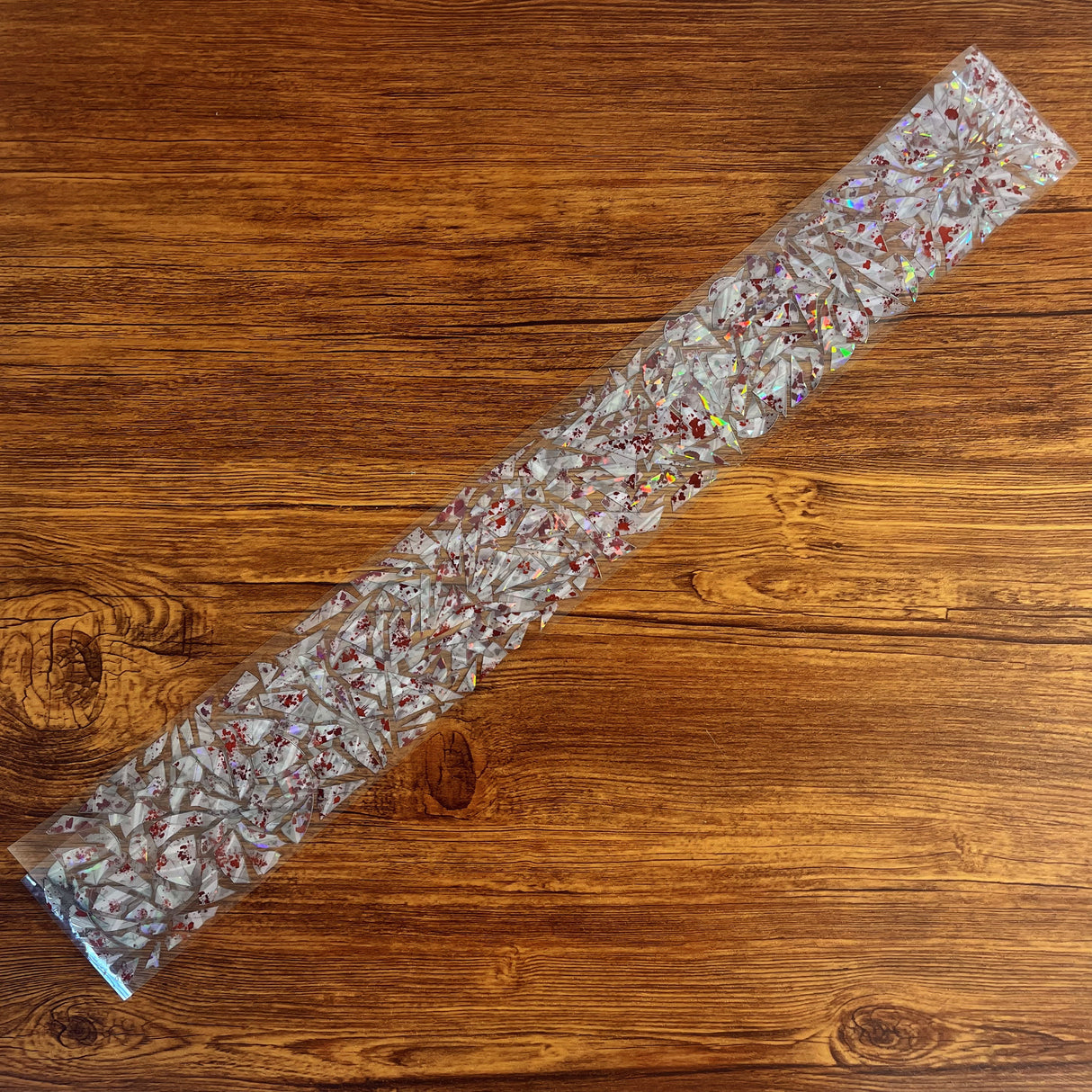 1 loop gorgeous bloody broken glass PET-tape (TB26070903)