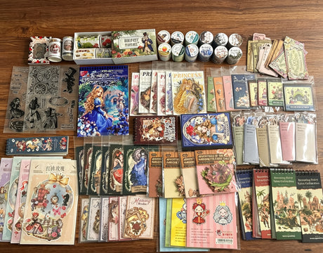 Alice fairy tale bundle with wooden suitcase (A260805)