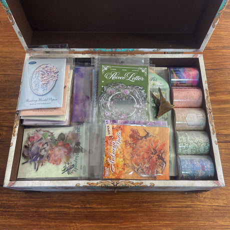 Unique Floral journaling supplies bundle with XXL  box(A260810)