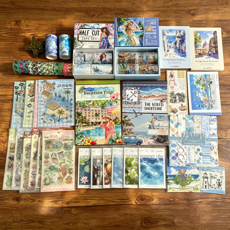 Summer vocation journaling bundle with octpus suitcase(A260814)