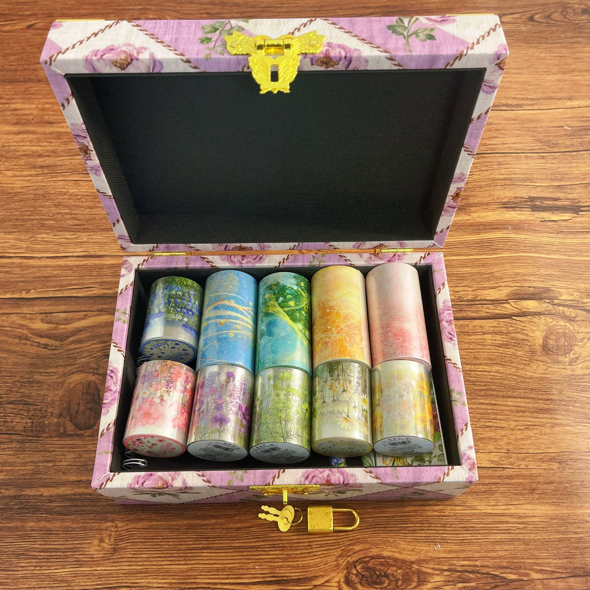 Floral/view journaling bundle with box(A260901)