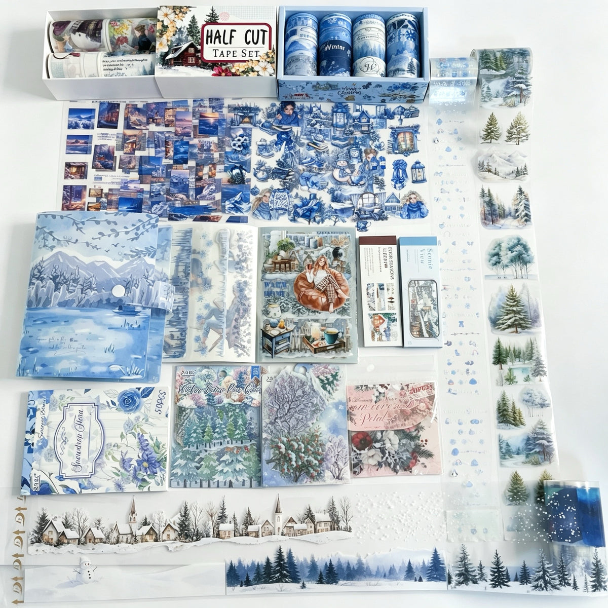 Winter journaling supplies bundle
