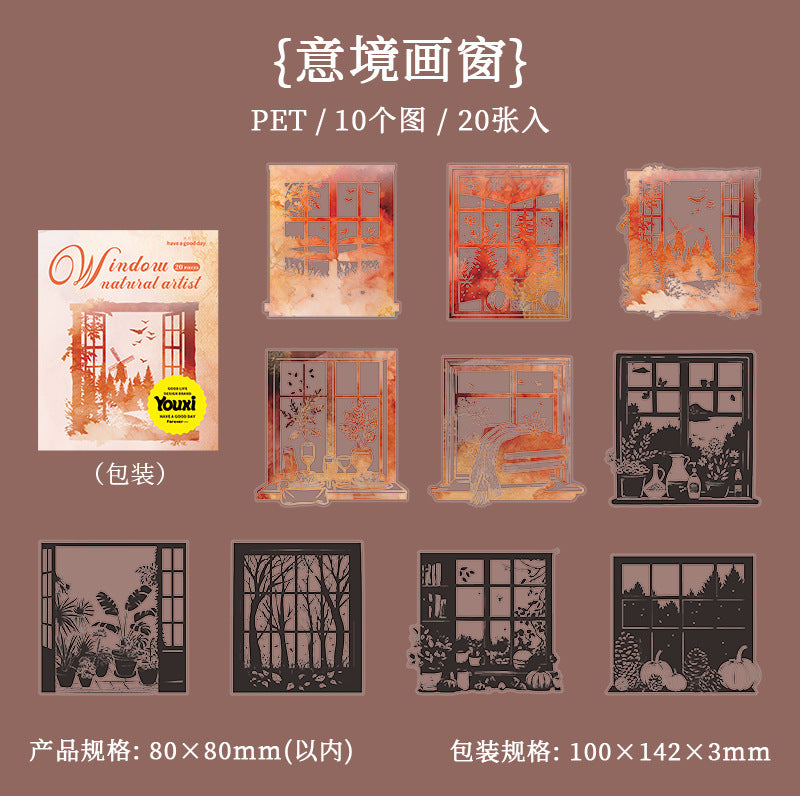 20pcs window sticker pack (S25041807)