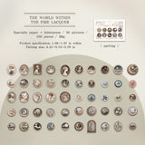 50pcs moon wax-seal sticker pack (S25092802)